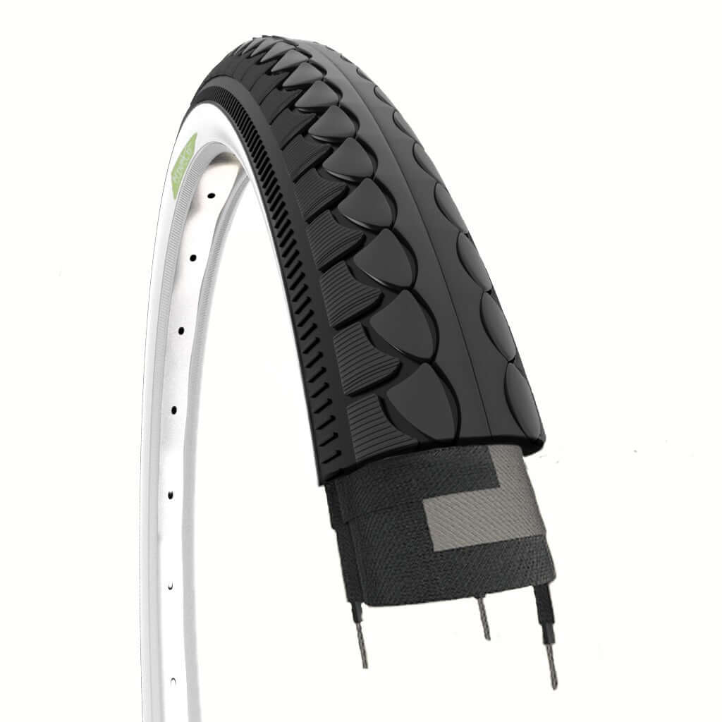 Ecovelò 26x1.50 Slick Reifen Schwarz/Weiß – Für MTB, Trekking & Citybike, 2 Stück Ecovelò 26x1.50 Slick Reifen Schwarz/Weiß – Für MTB, Trekking & Citybike, 2 Stück