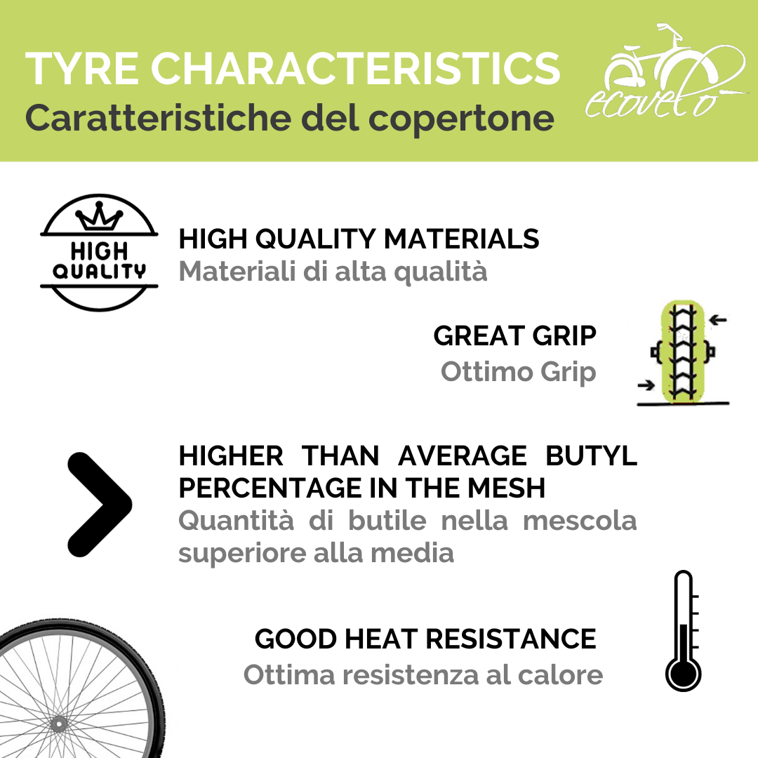 2 copertoni 26x1.50 (40-559) pneumatici bici da citta - Trekking - ibrida