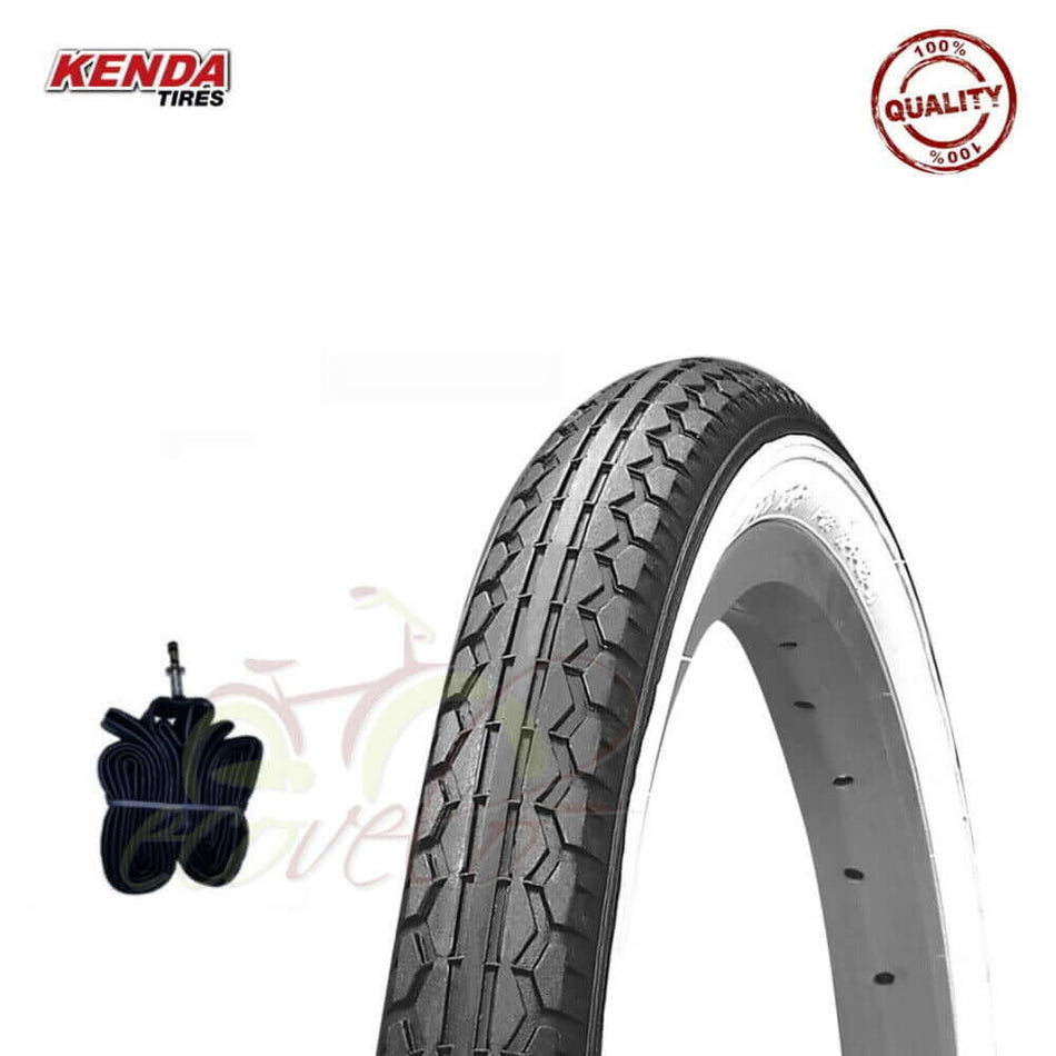 1 copertone kenda 20 x 1.75 (47-406) + camera bianco neri bici stradale