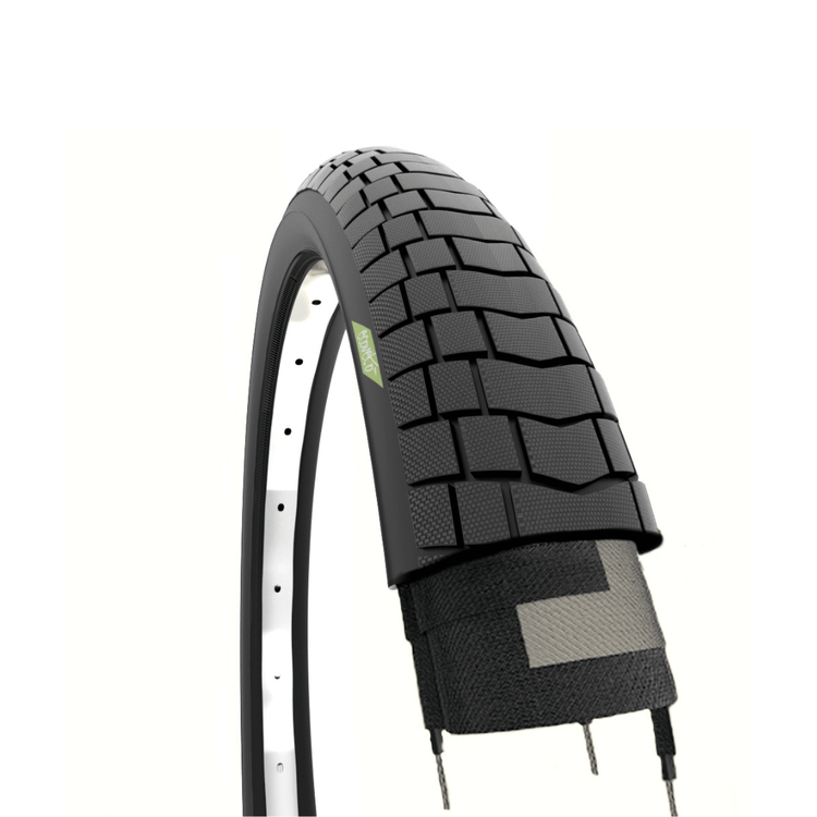 2 Pneus 20 X 1,95 (50-406) + Chambres à Air Valve Américaine Schrader - Deestone Pour BMX Et Vélo Style Freestyle