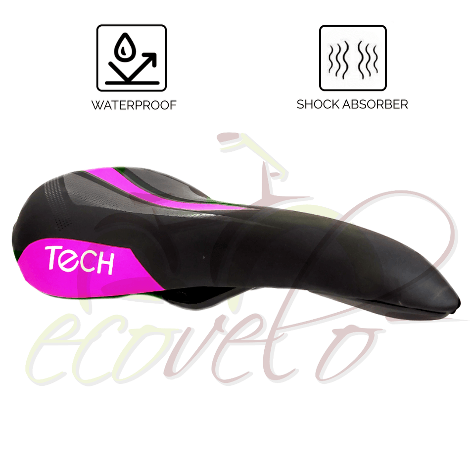 black fuchsia saddle woman racing bike saddle mtb trekking 