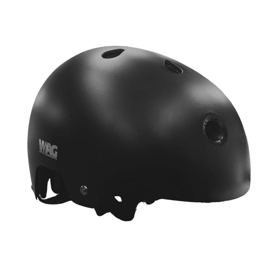 casco antiurto regolabile bici bmx mtb monopattini pattini skateboard nero