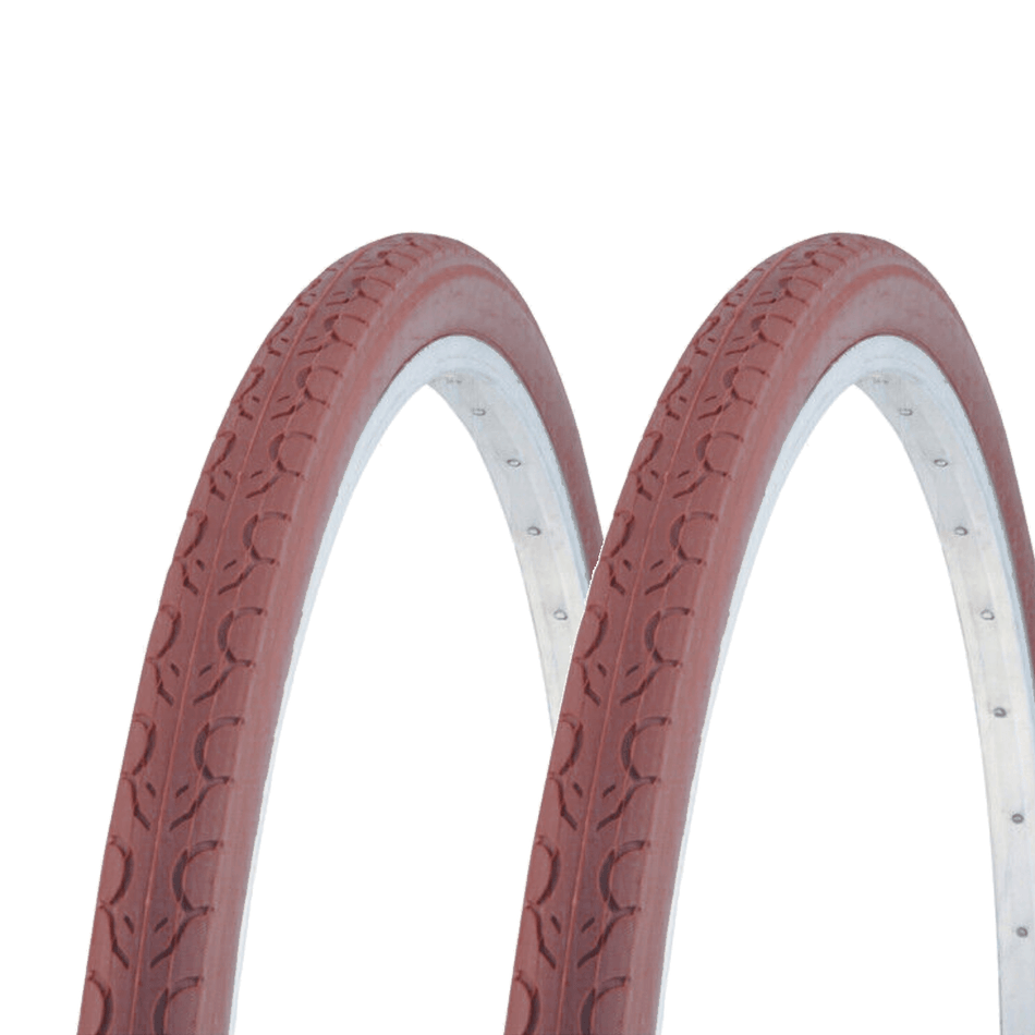 2 Tires 700x35C Brown Vintage Tyres for Men's City Bike