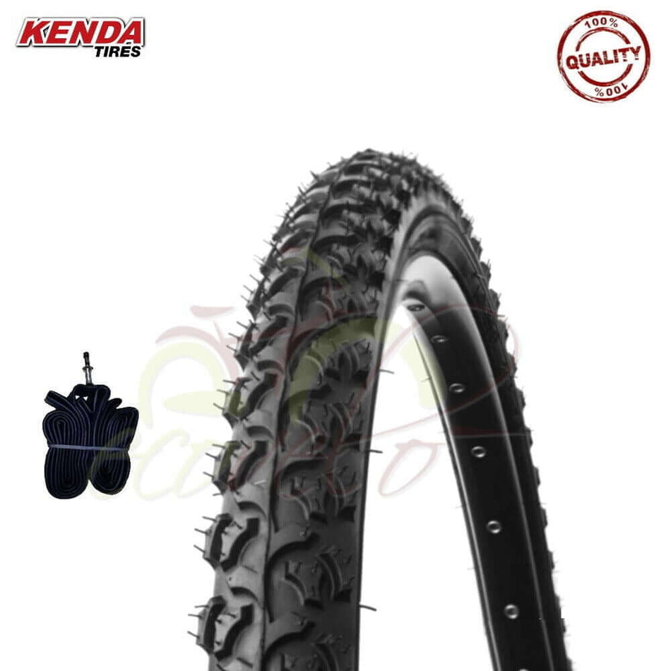 1 copertoni kenda 24x1.95(50-507)+camera gomme pneumatici mtb bicicletta