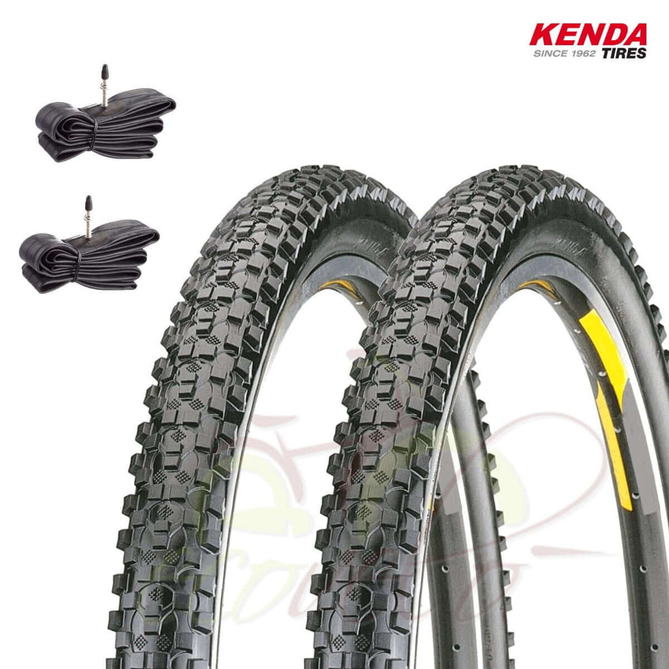 kit 2 pneumatici mtb bici 29 x 2.10 kenda k1027 copertoni+2 camere