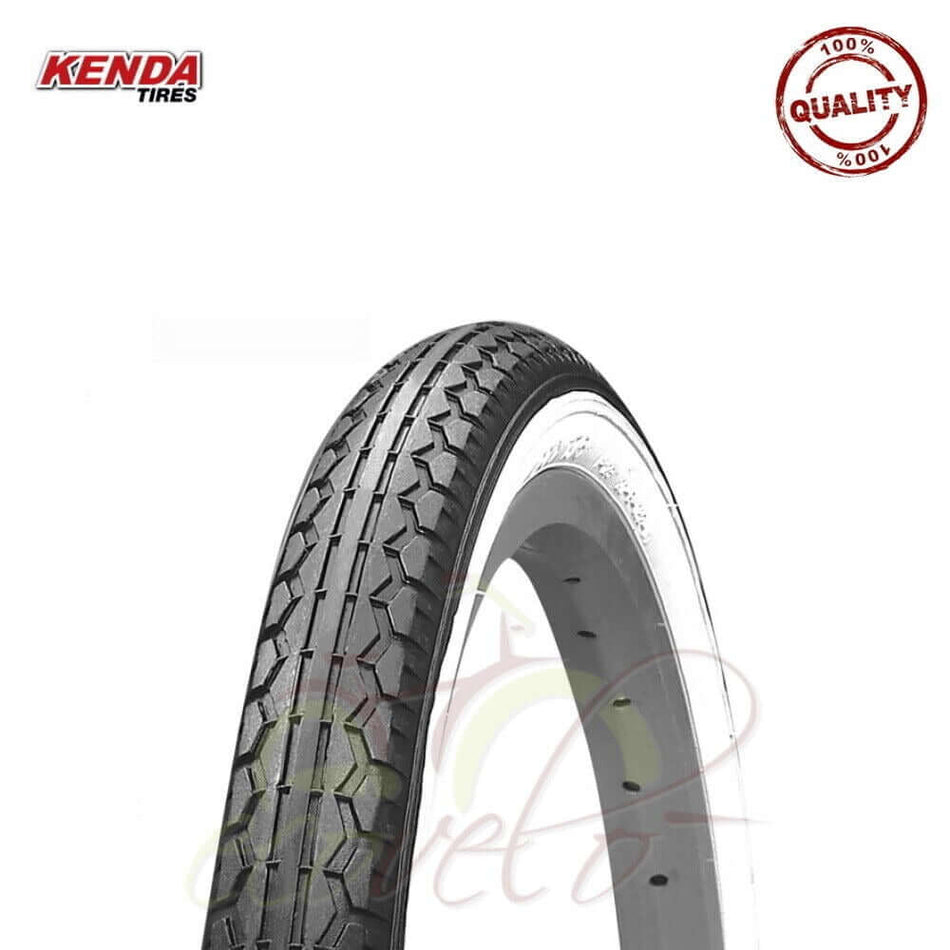 1 copertone kenda 20 x 1.75 (47-406) bianco neri bici stradale