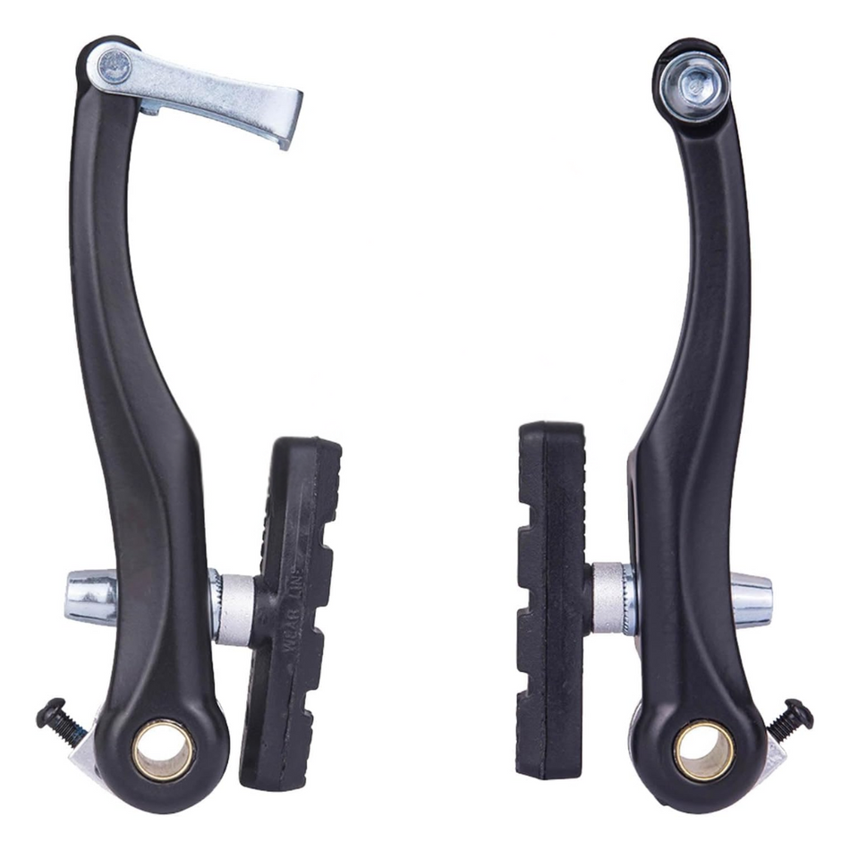 1 coppia di freni v-braker per bici universale set alluminio pinza v + pattini