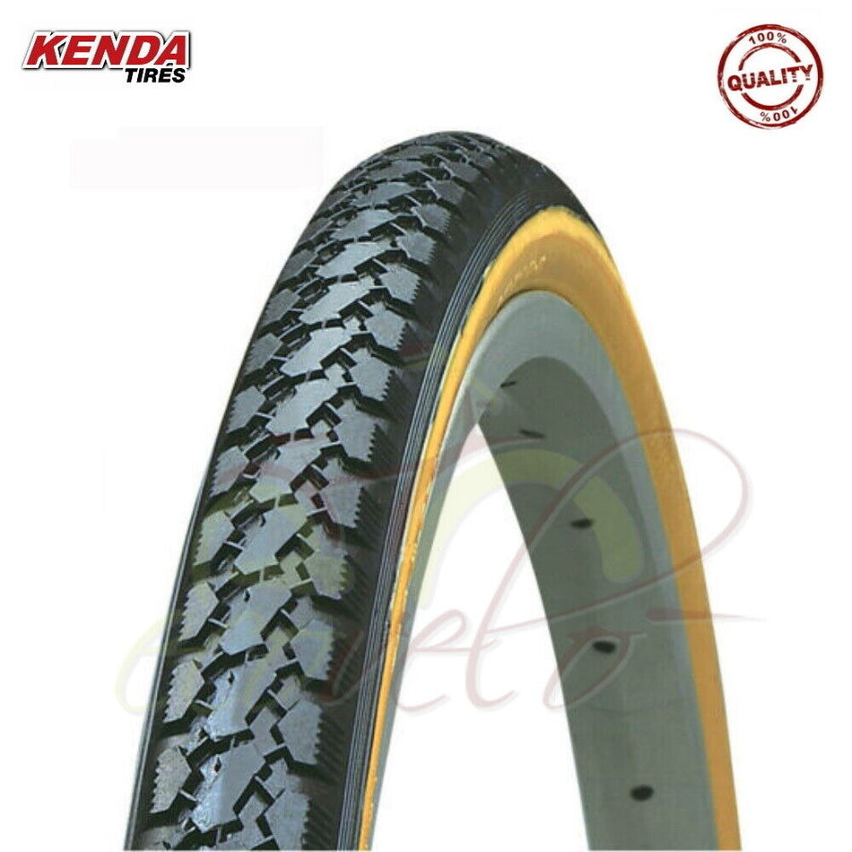 Kit 1 Kenda 700x35 28 5/8 black city bike tire for