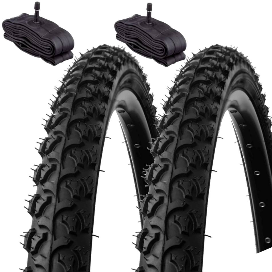 2 Kenda tires 24x1.95(50-507) + American tubes MTB bicycle tires