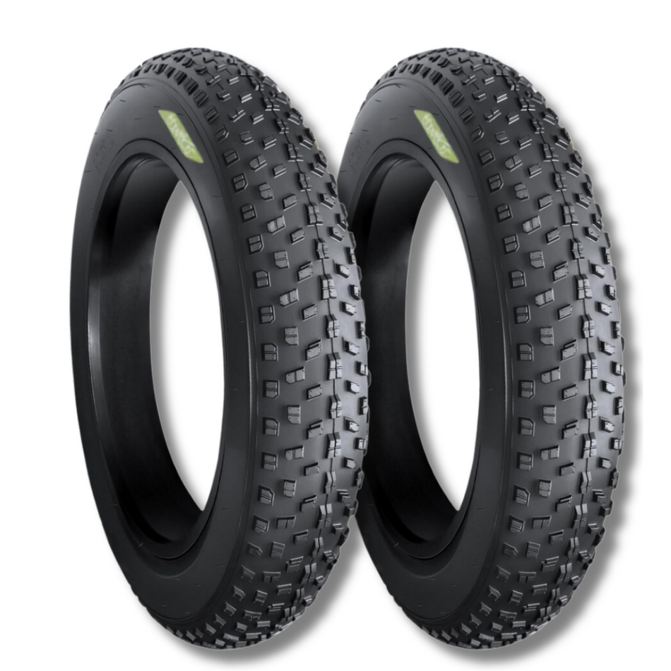 2 Tires 20x4.0 Fat Bike Tires E-Bike Wheels 20” 