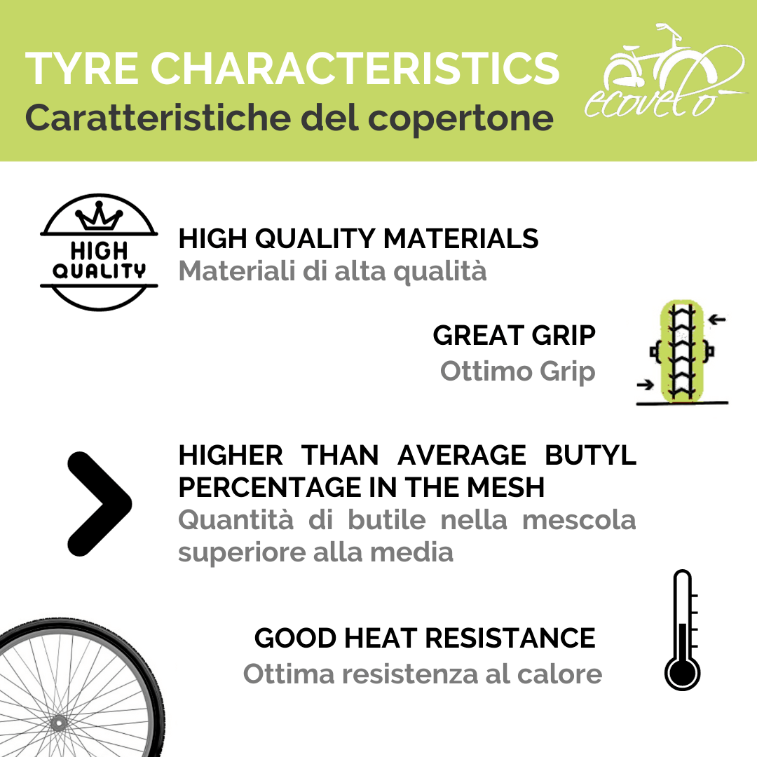 Yeesport Set 2 Pneumatici Bici Da Strada 700 X 38C Con Camere D'Aria, Leve E Cerchi - Copertoncino Pieghevole, Valvola A/V 48mm, Antiscivolo